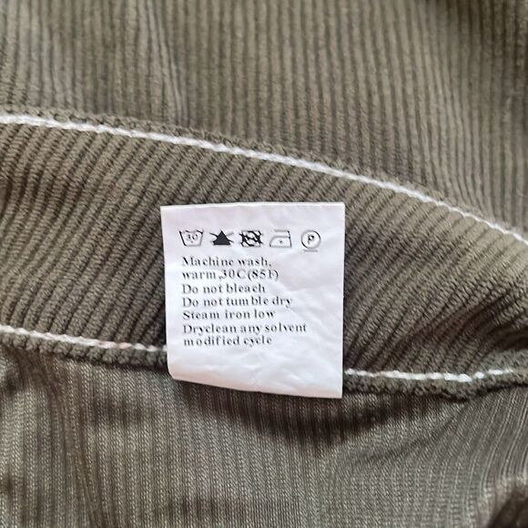 DOKOTOO Dark Olive Green Corduroy Cargo Pants Size 6 - Picture 6 of 6
